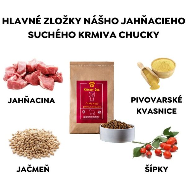 Chucky suché krmivo pre šteniatka s jahňacinou a šípkami - Image 3