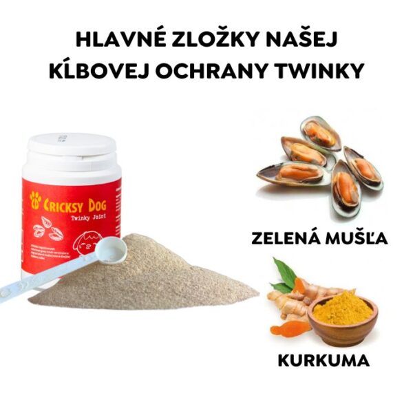 Twinky kĺbový prášok s extraktom zo zelených mušlí (s odmerkou) – 150 g - Image 2
