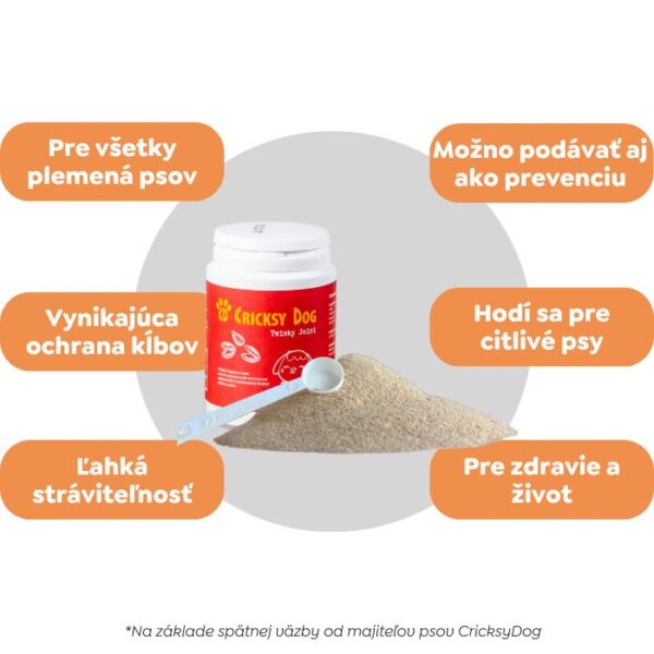 Twinky kĺbový prášok s extraktom zo zelených mušlí (s odmerkou) – 150 g - Image 3