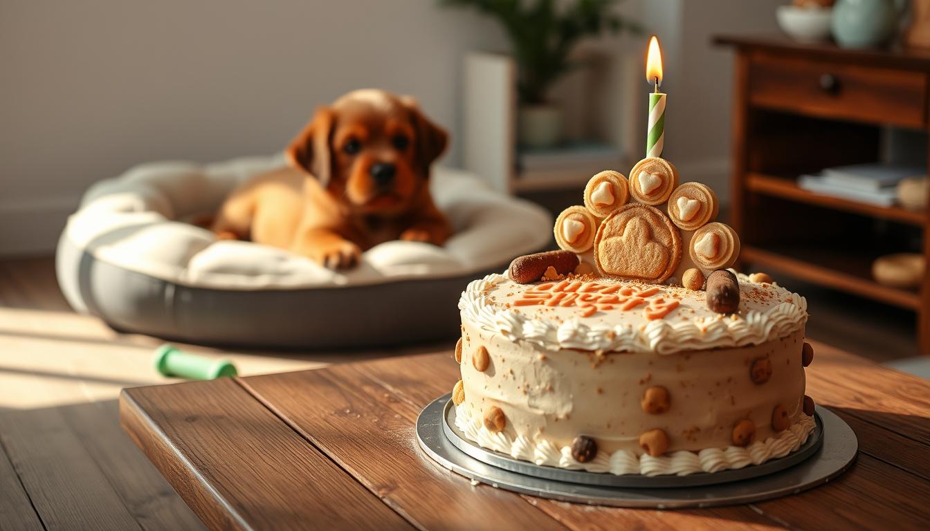 narodeninová torta pre psa