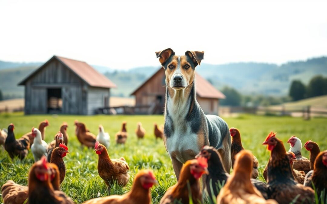 Pes na hydinových farmách