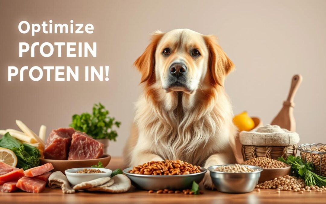 optimalizácia príjmu bielkovín u psa