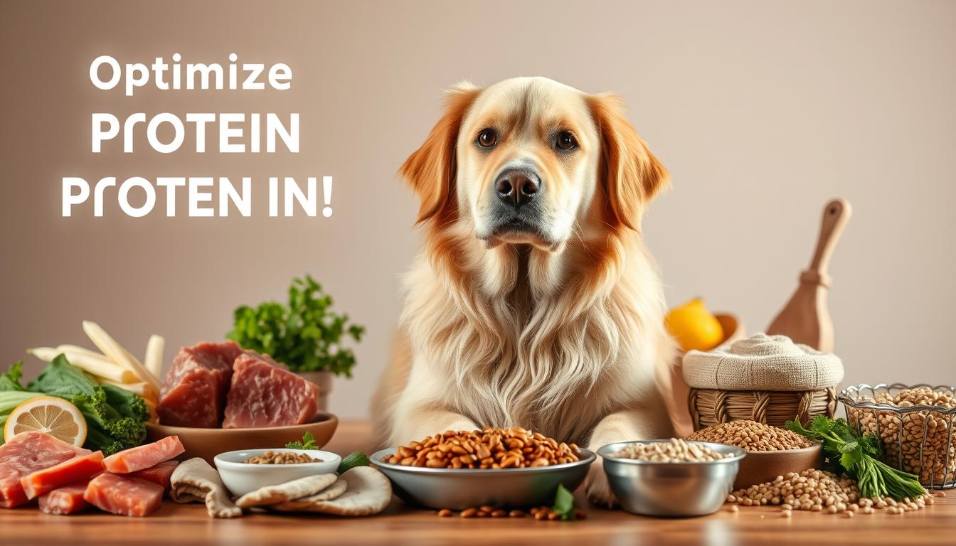 optimalizácia príjmu bielkovín u psa