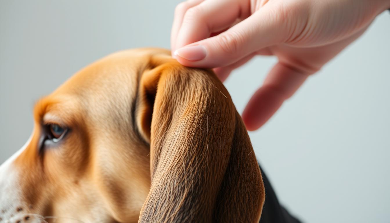 basset hound zápal ucha