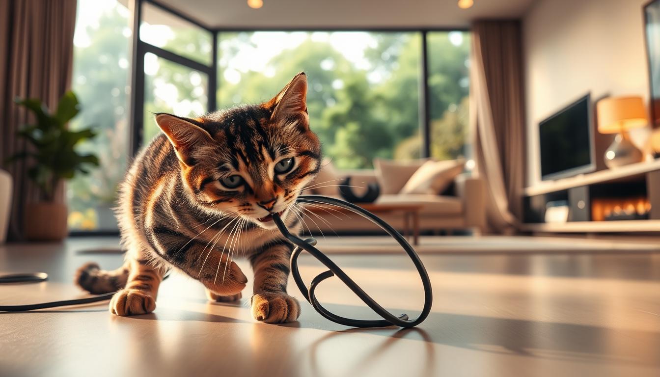 ochrana elektrických káblov pred mačkou