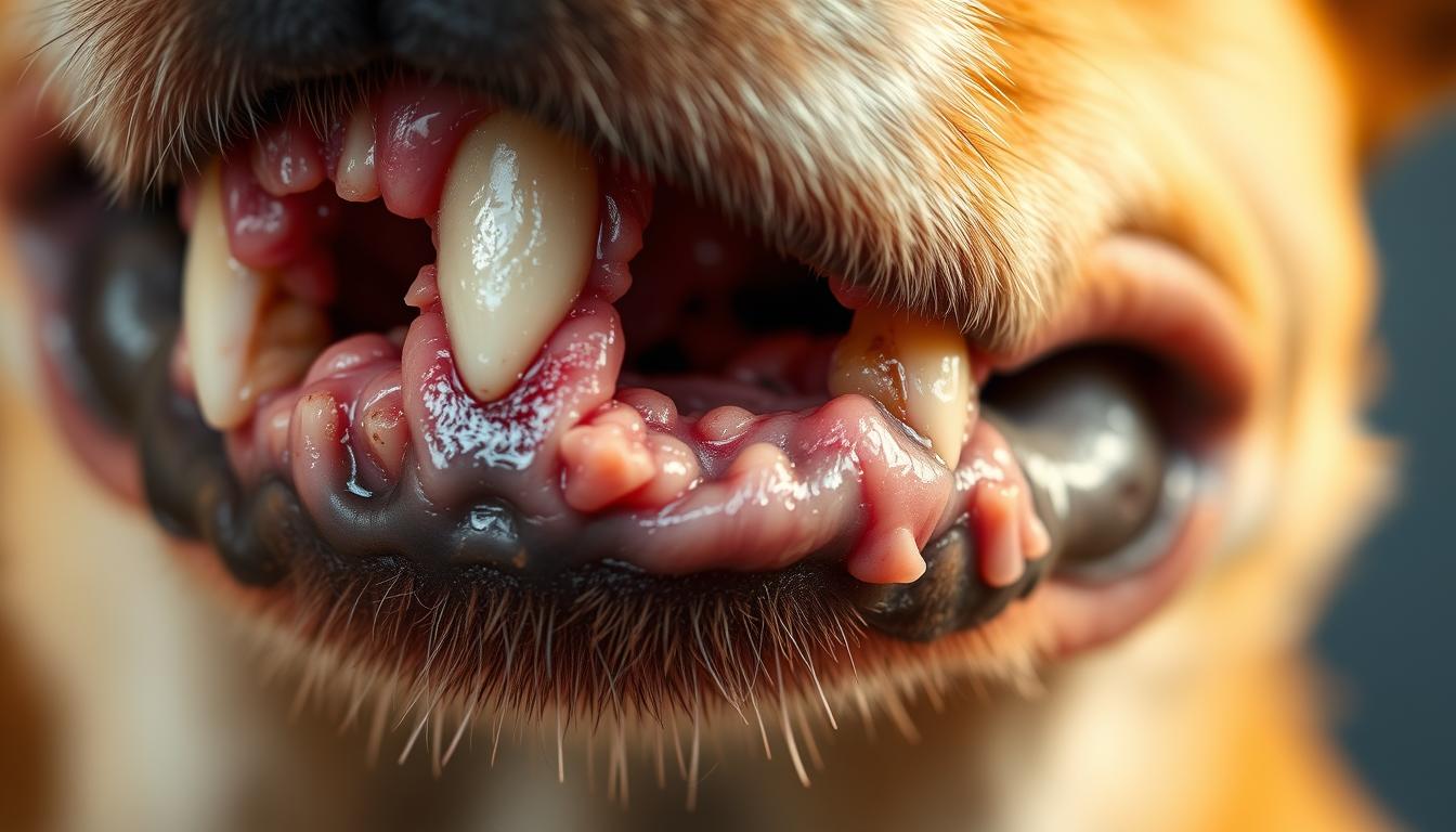 zápal ďasien u psa