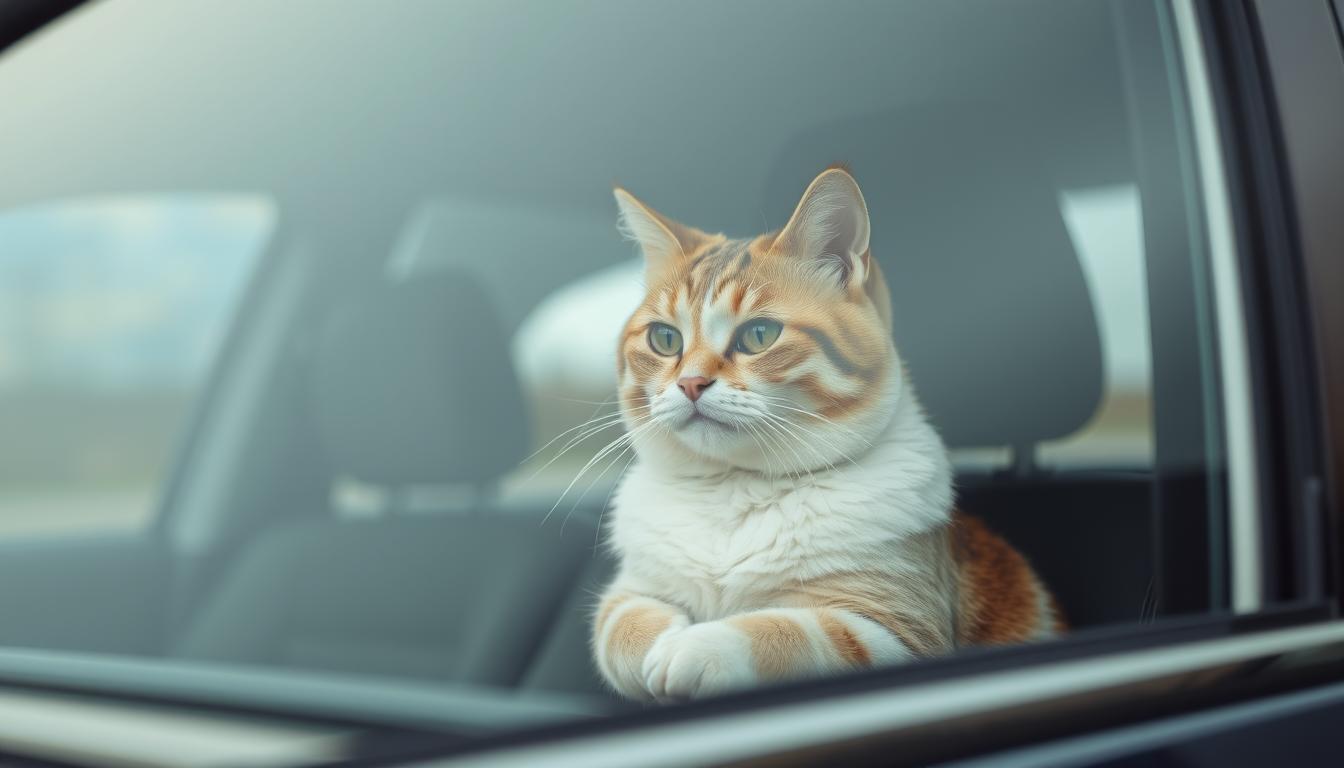 zvykanie mačky na auto