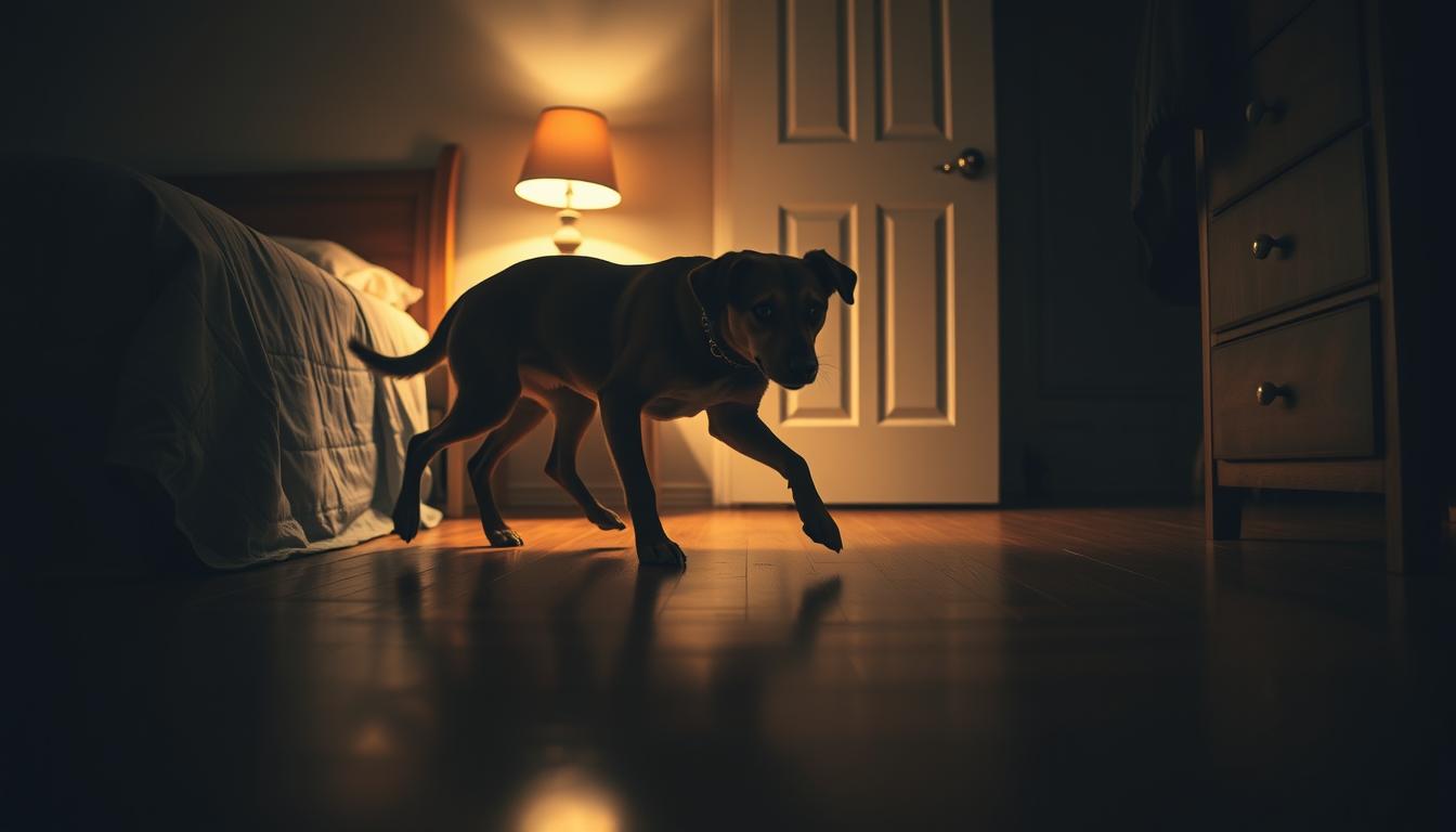 pes je v noci nepokojný