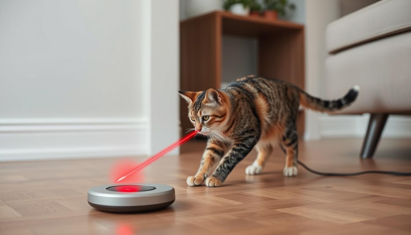 účinnosť laserového tréningu u mačiek