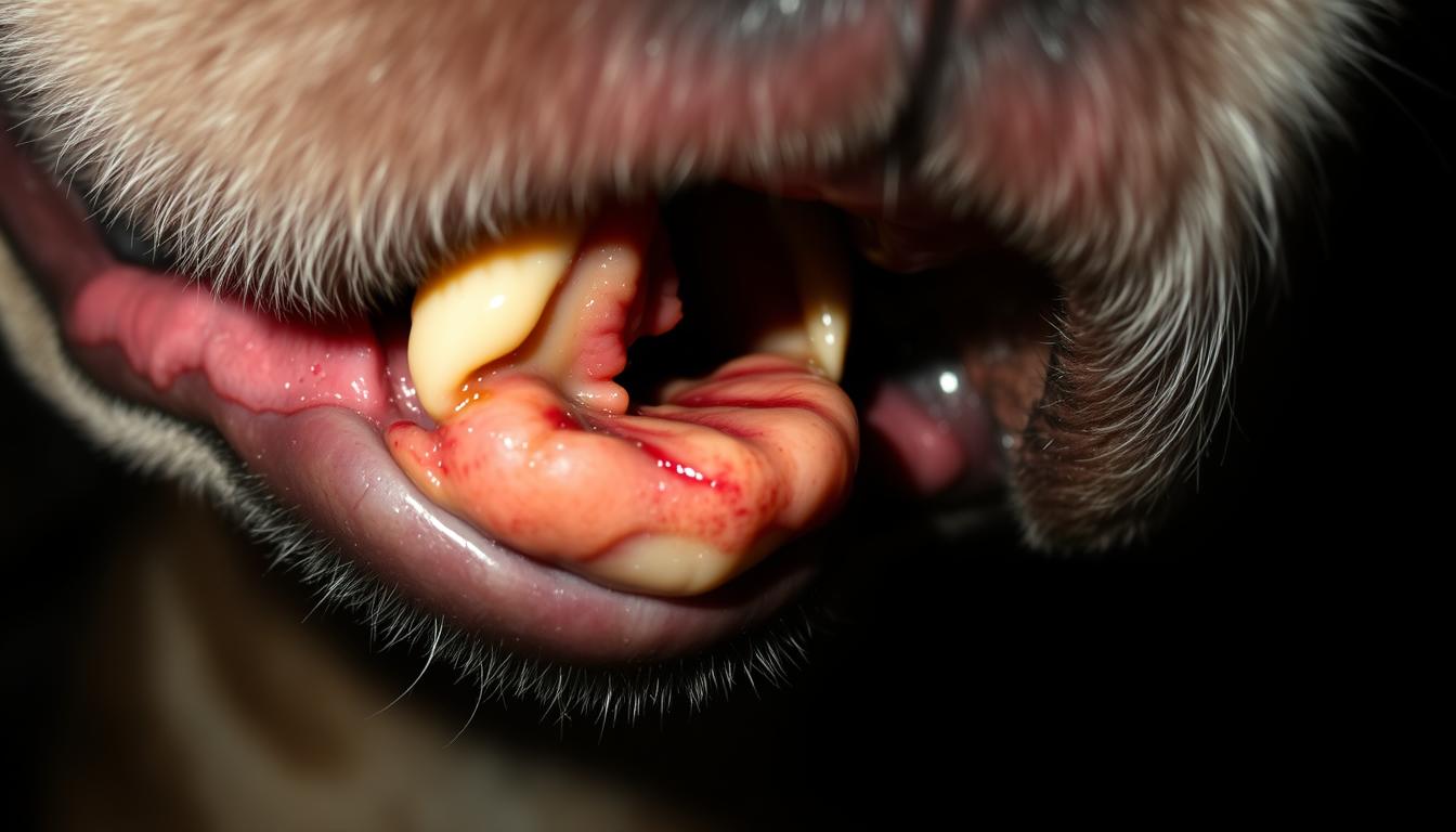 zubný absces u psa