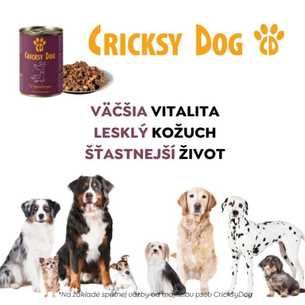 Ely Hypoalergénne hovädzie mokré krmivo pre psov (recept bez pšeničného lepku a kuracieho mäsa) – 410 g - Obrázok 8