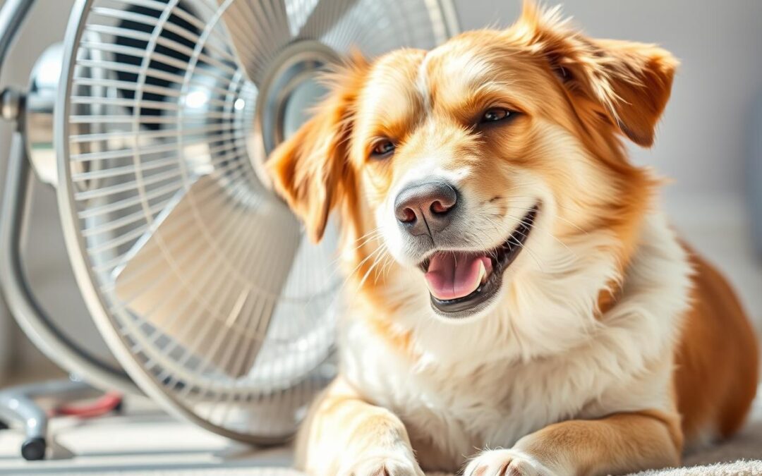 bezpečnosť ventilátora pes leto