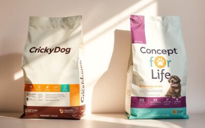 CricksyDog vs Concept for Life – podrobné porovnanie krmív