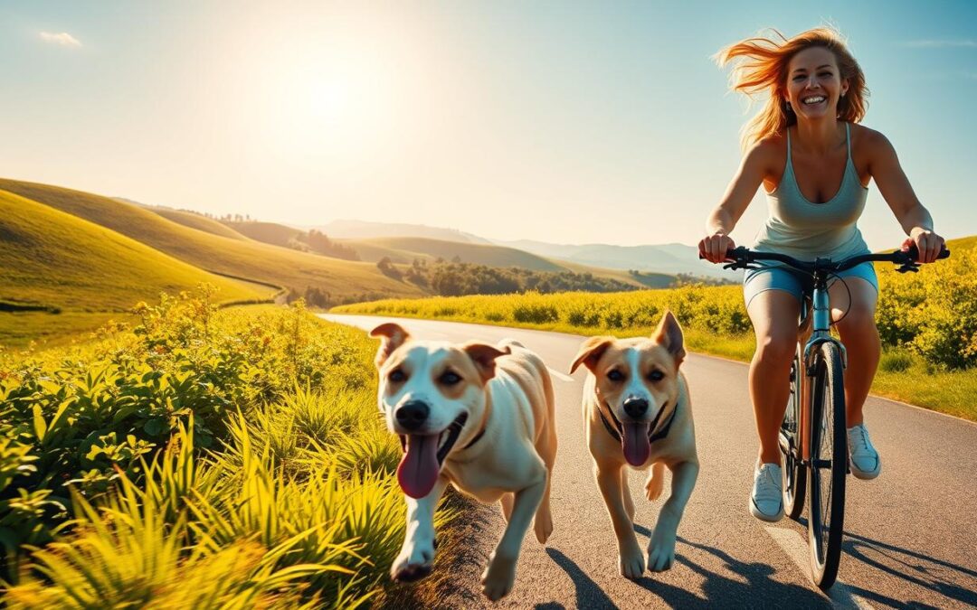 Je jazda na bicykli so psom v lete nebezpečná alebo zábavná?