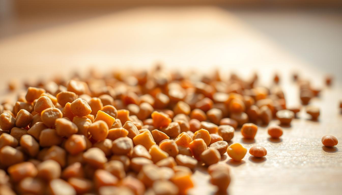 malé alebo veľké granule krmiva pre mačky