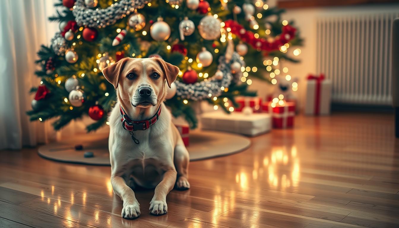nebezpecenstvo-vianocneho-stromceka-pes nebezpečenstvo vianočného stromčeka pes