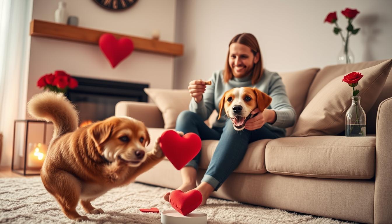 valentínska hračka pre psa