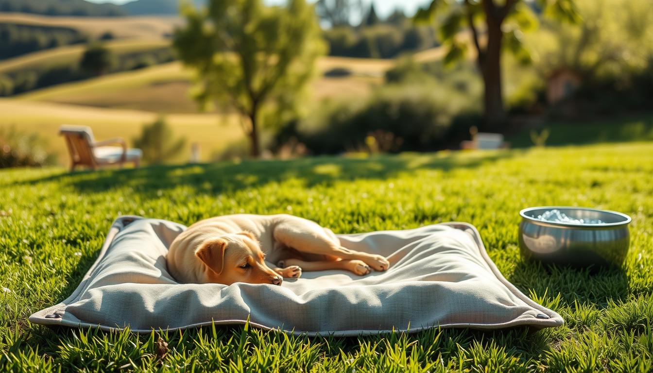 výber pelechu pre psa leto