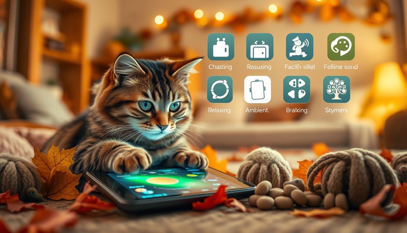 gadgety a aplikácie pre mačky na jeseň