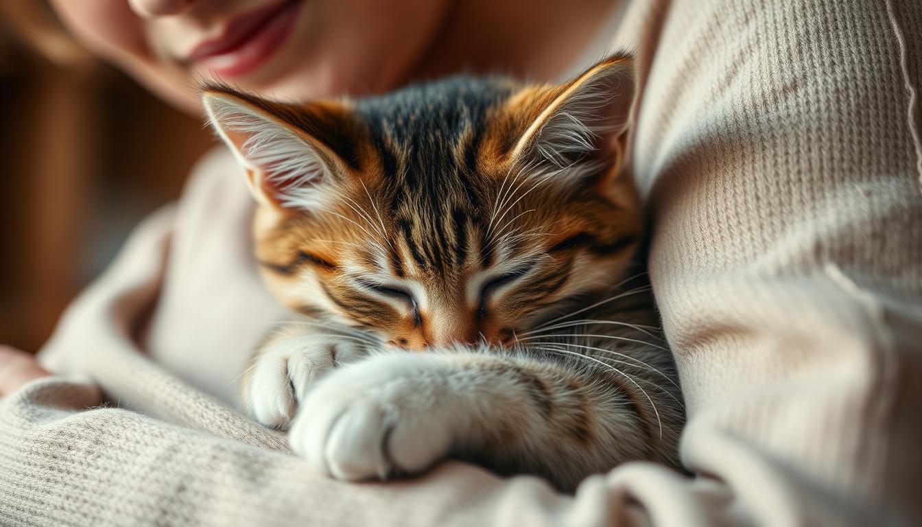 láska mačky po adopcii