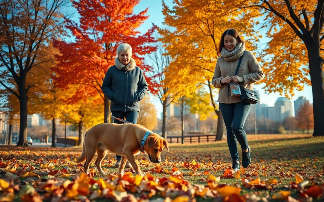Jesenné výzvy mestského chovu psa
