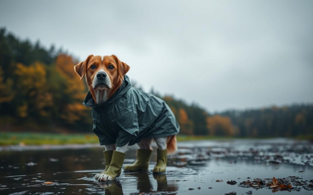 Ako ochrániť psa pred dažďom na jeseň?
