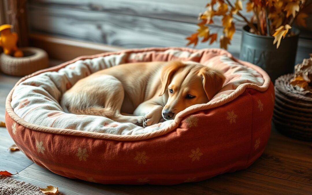 Jesenné miesto na spanie pre psa – teplé, pohodlné a bezpečné