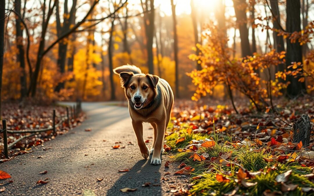 Prechádzky v chladnom počasí – ako sa má pes prispôsobiť na jeseň?
