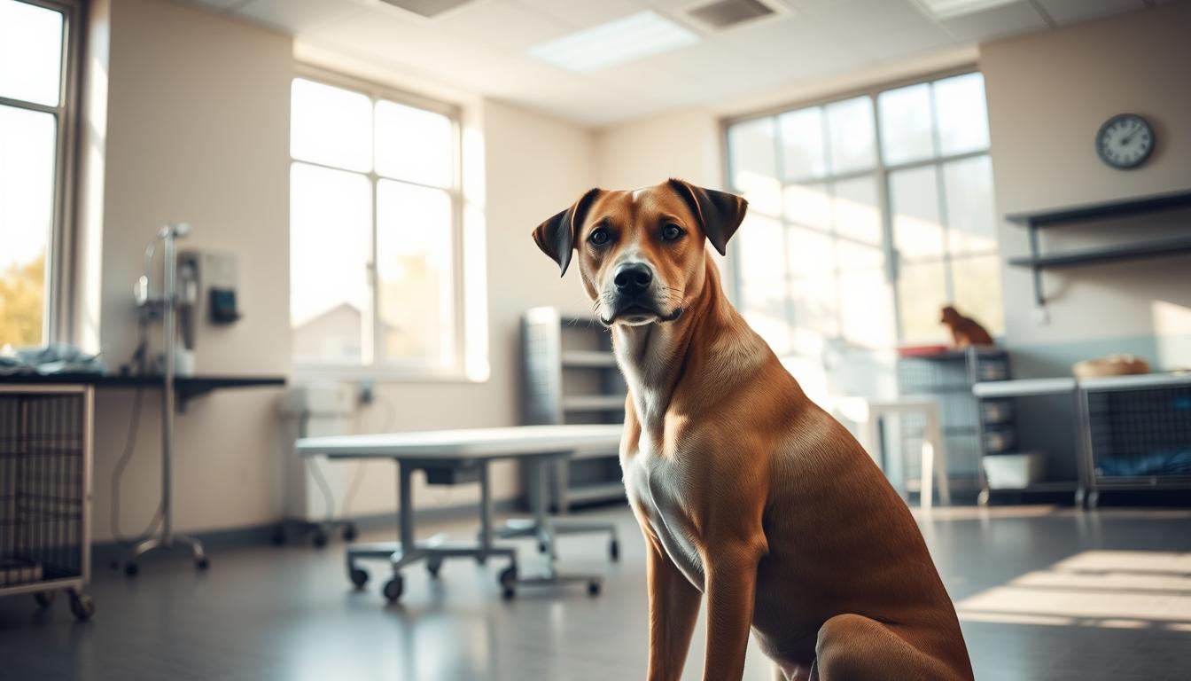 pes v karanténe v útulku