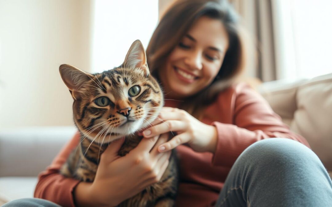 stabilné puto s adoptovanou mačkou