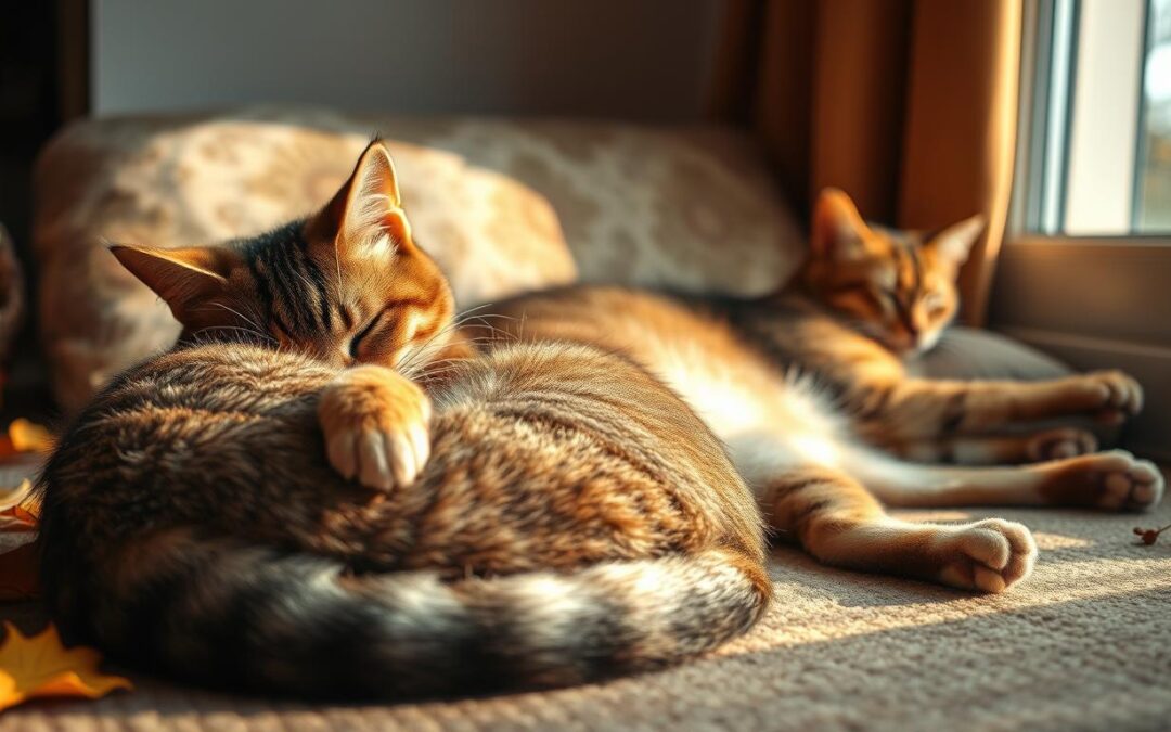 Jesenné spacie polohy – čo prezrádzajú o tvojej mačke
