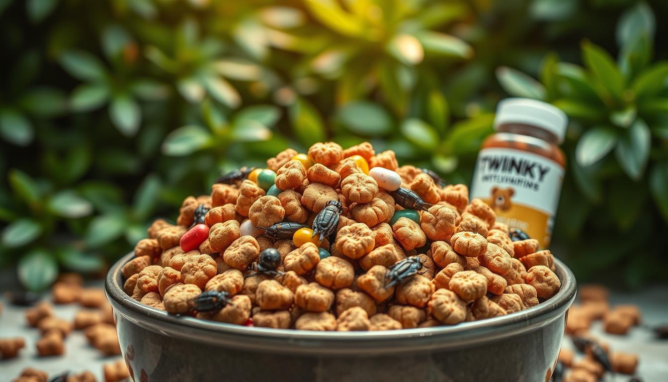 kombinácia hmyzej bielkoviny s vitamínmi Twinky