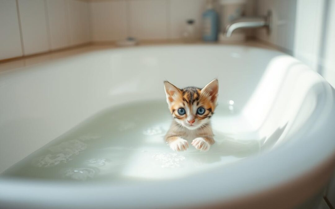 Ako bezpečne vykúpať mačiatko?