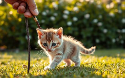 Mačací blog 22 Ako naučiť mačiatko chodiť na vôdzke?