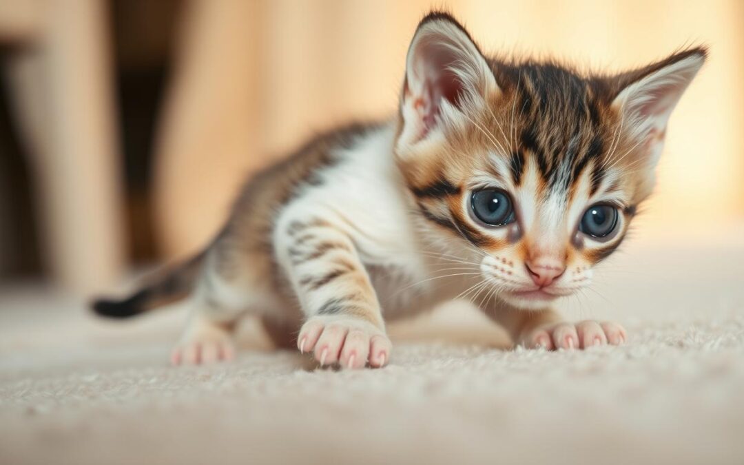 Prvé pĺznutie mačiatka – je to normálne?