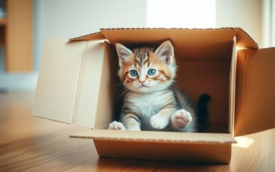 Mačací blog 23 Prečo mačiatko rado sedí v krabici?