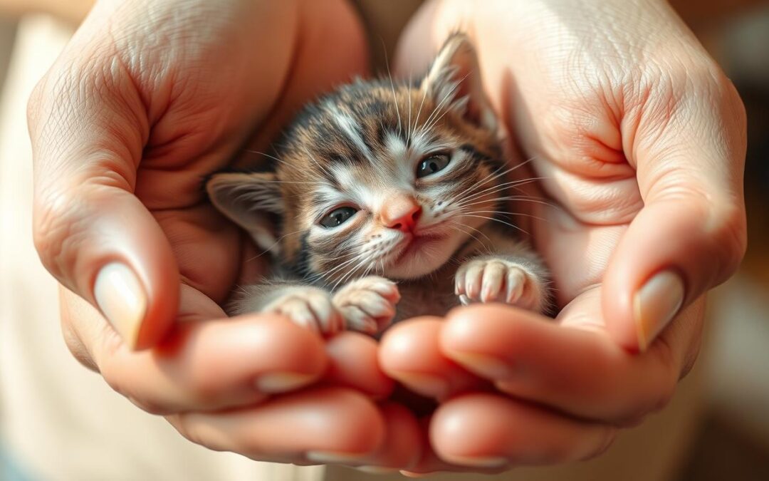 Ako správne držať mačiatko?