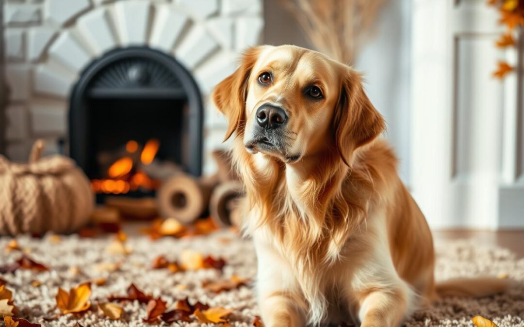 Čo ukazuje jesenné správanie psa?