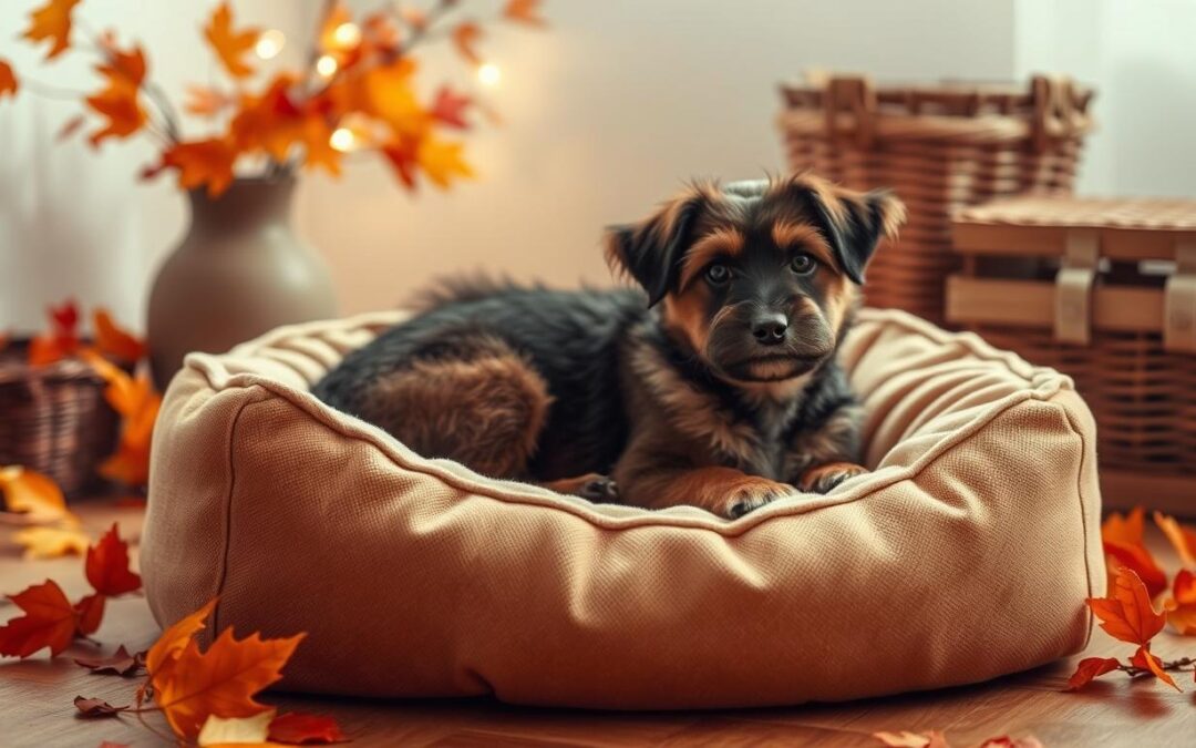 Ako pripraviť teplé pelechy pre psa doma na jeseň