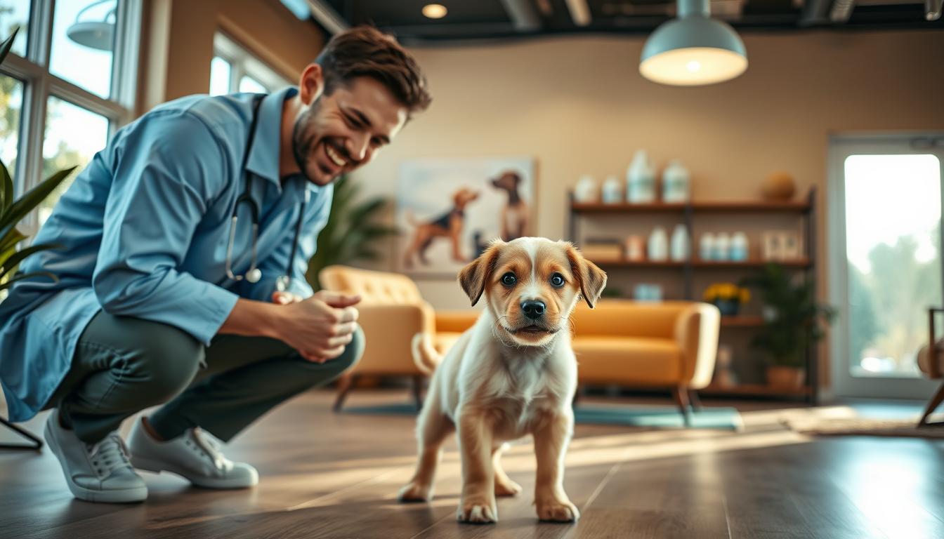 Prvá návšteva veterinára so šteniatkom
