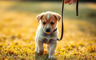 Blog 24 Ako naučiť šteniatko chodiť na vodítku?