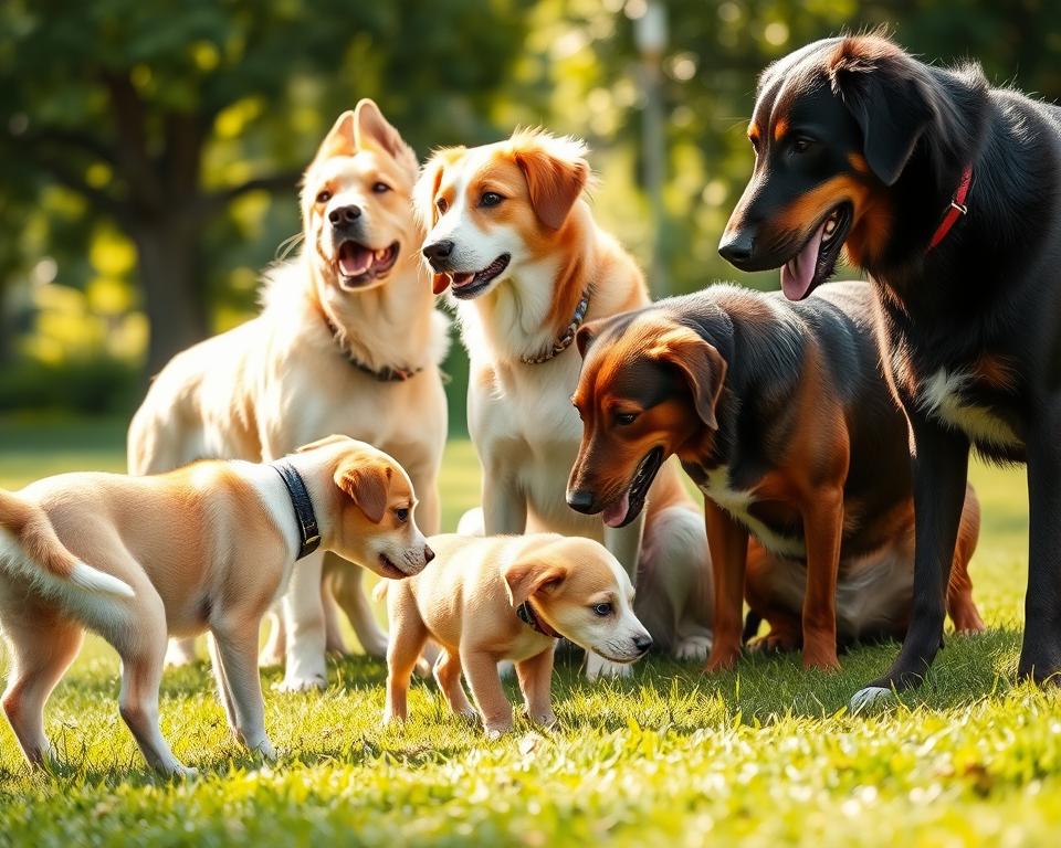 šteniatko s inými psami