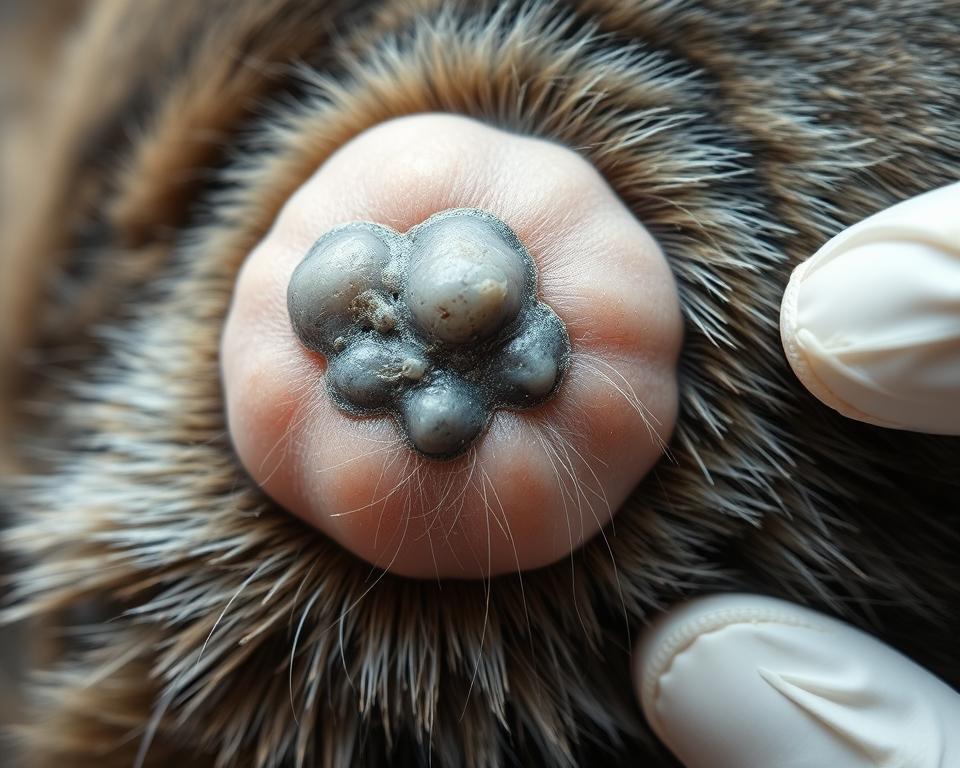 kožný nádor u mačky