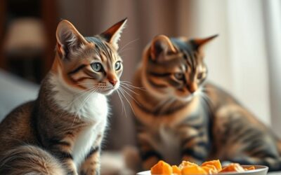 Nejedla v prítomnosti inej mačky – teraz už áno