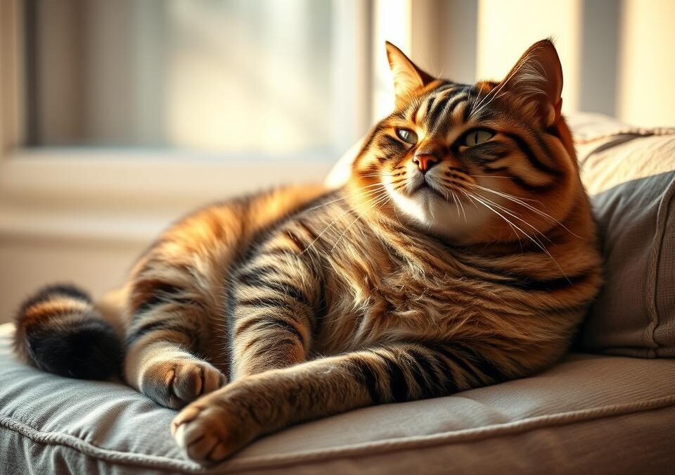 Nadmerné priberanie u mačky – Všetko, čo o tom potrebuješ vedieť!