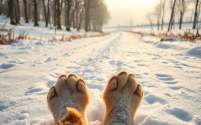 Zimné prechádzky so psom – ako ochrániť jeho labky