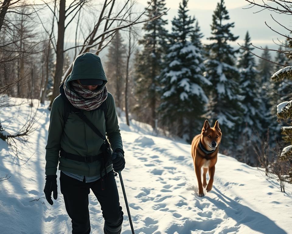 pes príprava na turistiku v zime