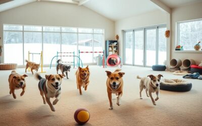 Zimné pohybové aktivity pre psov v interiéri
