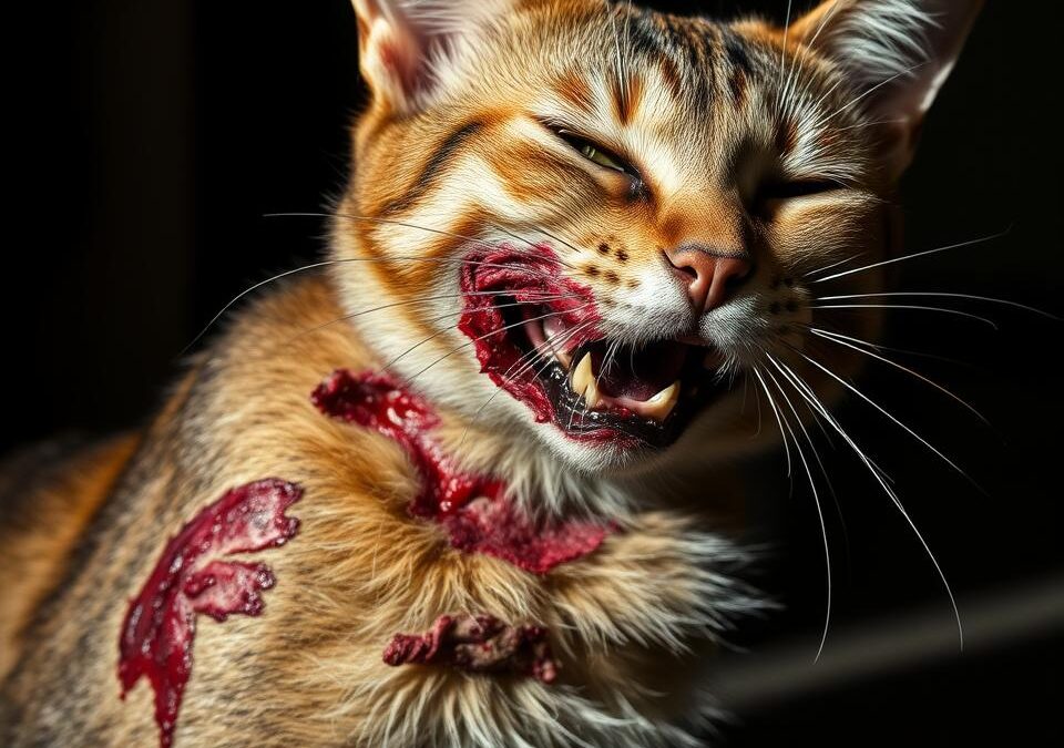 Rany z bitiek u nekastrovaných kocúrov – Všetko, čo o tom potrebuješ vedieť!