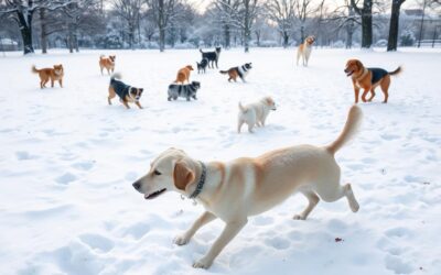 Zmena správania psov po zimných prechádzkach